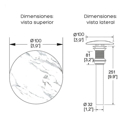 Tapa de desagüe