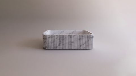 Fluted Marble Bathtub