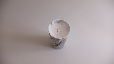 Cylinder Linear Freestanding Sink